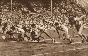 Runners Prints: Start of a 100 Metre heat, 1948 London Olympics