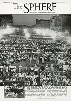 Driving Prints: Start of the Suez Crisis - Vast crowds in Alexandria listen to Colonel Nassers spwwch