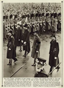 Crowds Prints: State funeral procession of King George V