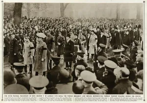 Coffin Prints: State funeral procession of King George V in London