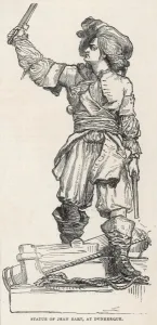 Engraving Prints: Statue of Jean Bart at Dunkirk, 1845