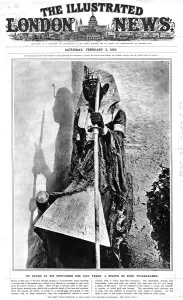 1923 Prints: A statue of King Tutankhamun