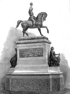 Consort Prints: Statue of Prince Albert in Holborn, London, 1874