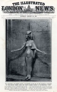 Store Prints: Statuette of Isis from store chamber in Tutankhamuns tomb