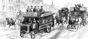 Omnibus Prints: Steam Bus, London 1898