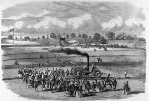 March Prints: Steam ploughing with Boydells engine, near Louth