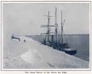 Steep Prints: The Steep Nature of the Shore Ice Edge