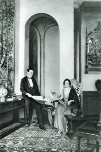 Room Prints: The Stephen Courtaulds and their pet Lemur