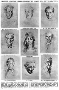 Ward Prints: Stephen Wards sketches of celebrities, 1960