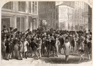 Commerce Prints: Stockbrokers in New York 1864