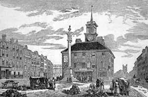 Market Prints: Stockton maket place, celebrations for the railway jubilee a