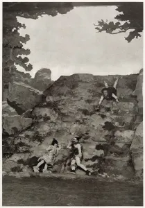 Scene Prints: The Stone Age scene in Zig-Zag! London Hippodrome