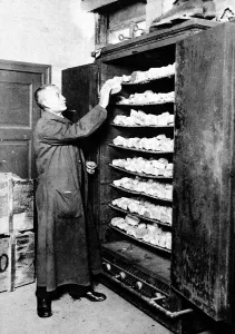 10th Prints: Stone fragments in the bakery of an archaeological laborator