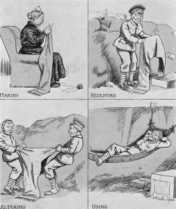 Resting Prints: Story of the Knitted Scarf - World War One