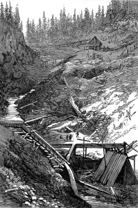 Images Dated 8th July 2004: Stouts Gulch, Williams Creek, British Columbia, 1882