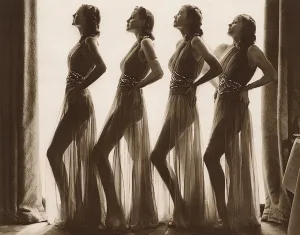 Floor Prints: Streamline Silhouette, the Adorables cabaret act