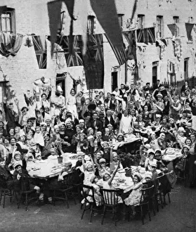 Patriots Prints: Street tea party, Battersea - King George Vs Silver Jubilee