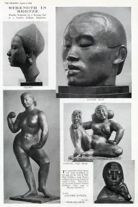 Head Prints: Strength in Bronze, sculptures by Dora Gordine