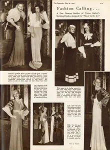 Actress Prints: Striking costumes designed by Victor Stiebel for the musical, Music in the Air