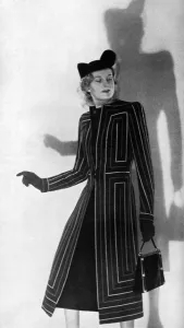 Tailored Prints: Striped coat from Jays, 1939