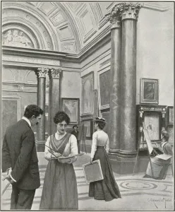 National Prints: Students Day at the National Gallery, London, 1902