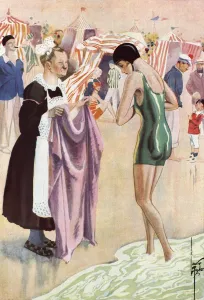 Travel Prints: A Study in Contrasts at La Plage by Laurie Tayler