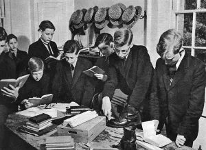 1958 Prints: Study and fagging at Malvern College