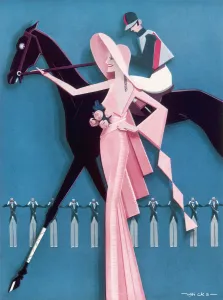 Course Prints: Stylish Horse Race by Victor Hicks