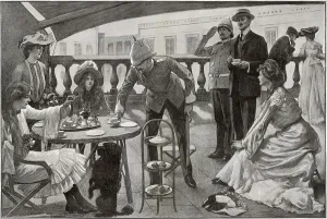 Season Prints: A sudden call to duty: an interrupted tea-party at the Palace Guard
