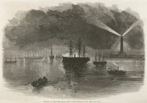 Months Prints: Suez Opening Lights