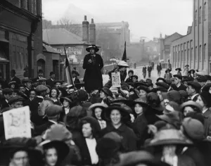 Selling Prints: A suffragette meeting in 1913