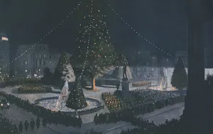 Suggestion Prints: A suggestion for a festive, post-war Trafalgar Square