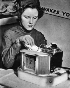 March Prints: Suggestions for the homes of tomorrow: Electric alarm tea ma