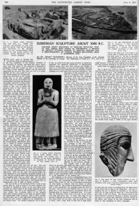 Excavation Prints: Sumerian Sculpture About 3000 B. C
