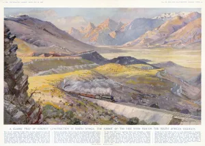 Landscape Prints: Summit of Hex River Pass - South African Railways