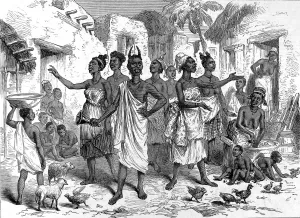 Central Prints: Summoning bearers to Cape Coast Castle, 1874