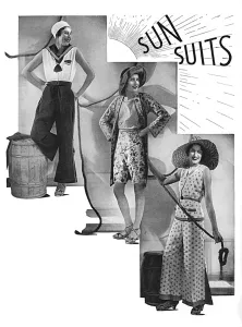 Floral Prints: Sun Suits 1931