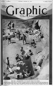 Worshippers Prints: Sun worshippers at Eden Roc
