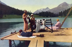Lake Prints: Sunbathing in the Swiss Alps