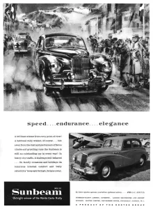 1955 Prints: Sunbeam car advert