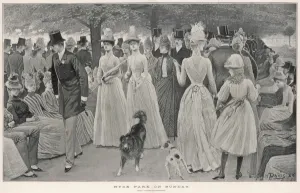 Upper Prints: Sunday morning Church Parade in Hyde Park, London