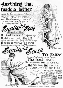 Soap Prints: Sunlight Soap advertisement