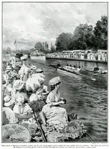 Rowers Prints: Sunny gaiety of Henley 1906