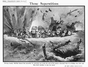 Sandy Prints: Those Superstitions by Bairnsfather