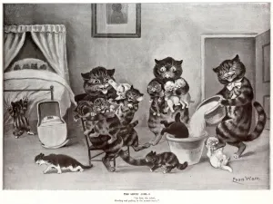 Animal Prints: Supplement, The Seven Ages by Louis Wain - One