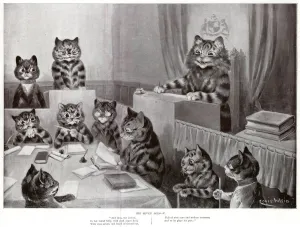 Table Prints: Supplement, The Seven Ages by Louis Wain - Five