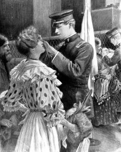 December Prints: A Surgeon examining an Immigrant, Ellis Island, New York, 19