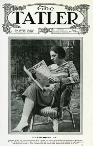 Lenglen Prints: Suzanne Lenglen reading the Tatler