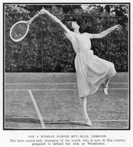 Player Prints: Suzanne Lenglen taking a shot