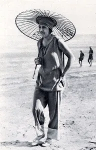 Beach Prints: Suzanne Lenglen at the Venice Lido, 1926